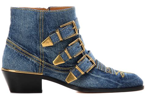 chloe c boots|chloe denim boots.